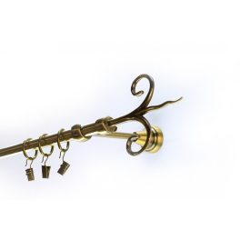 Egysoros fém karnis szett antik arany szigony 