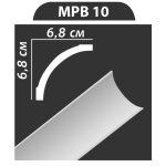 MPB10 stukkó, díszléc