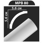 MPB80 stukkó, díszléc