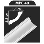 MPC40 stukkó, díszléc