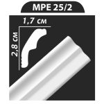 MPE25-2 stukkó, díszléc