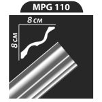 MPG110 stukkó, díszléc