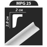 MPG25 stukkó, díszléc
