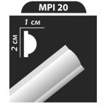 MPI20 stukkó, díszléc
