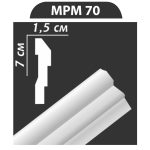 MPM70 stukkó, díszléc