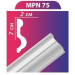 MPN75 stukkó, díszléc