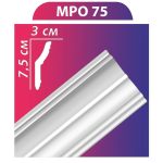 MPO75 stukkó, díszléc