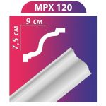 MPX120 stukkó, díszléc