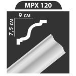 MPX120 stukkó, díszléc
