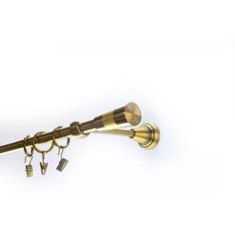 Egysoros fém karnis szett antik arany voleo 