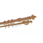 Bükk műanyag végzárós rúd karnis 120 cm