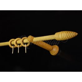 Világos tölgy egysoros dekor karnis 300 cm